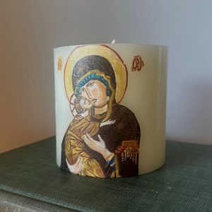 Decorative Iconography Candle Unscented/Smoke-free