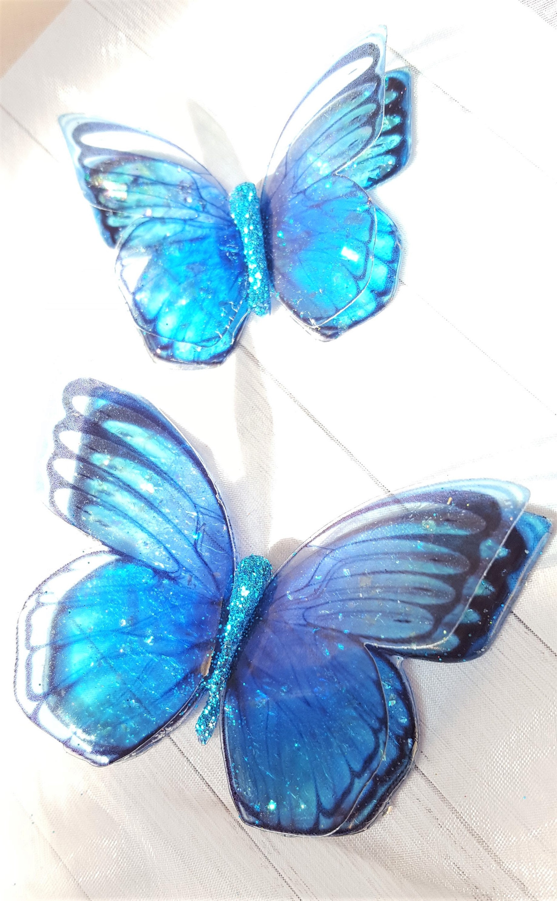 Frozen Blue Butterflies 3D Blue Transparent Butterfly Purple Blue Butterfly  Blue Wall Art Butterfly 3D Frozen Butterfly Wall Decor -  Norway