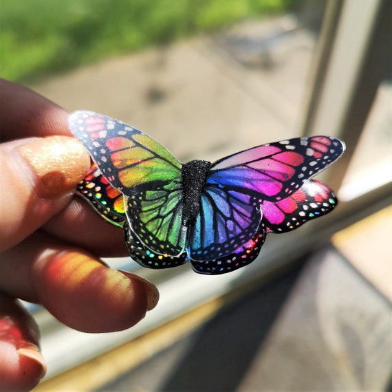 Stainless Steel Butterfly Floral Nature Jewelry Blue Yellow Monarch Butterflies Birthday Gift 9 designs Butterfly Pendant Locket Necklace