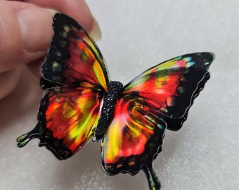 Red swallowtail resin butterfly wedding,jewelery,décor,wedding favours,craft,cake topper,Birthday,5cm-20cm,Custom sizes,wholesale available