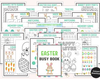 Easter Activities Ideas Printable Activity Sheets for Kids Easter Game Printable Activity Book Easter Kids Printable Preschool Worksheets