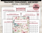Beginner Budget Planner, Paycheck Savings Debt Tracker, Household Binder, Finance Home Management