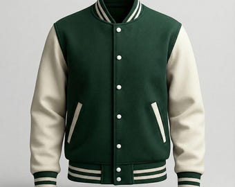 Vintage 90s Varsity Jacket Scene Club American Flavor Heavy Wool