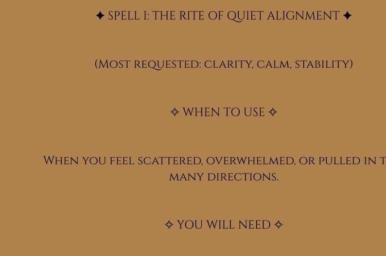 Ritual Guide & Spell Book, Intention Setting, Focus and Grounding (PDF ...