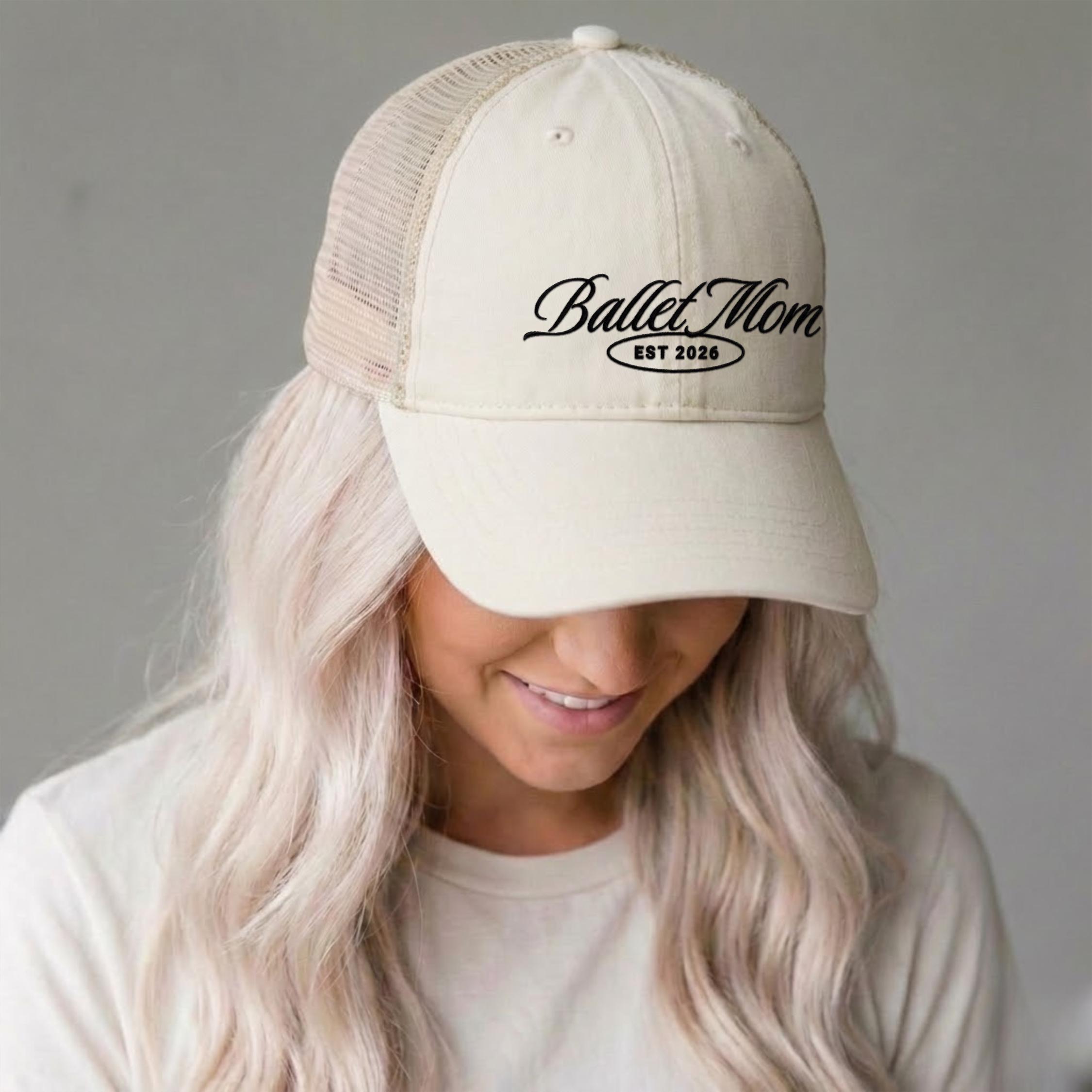 Custom Ballet Mom Mesh Baseball Hat, Personalized Dance Mom Accessory ...