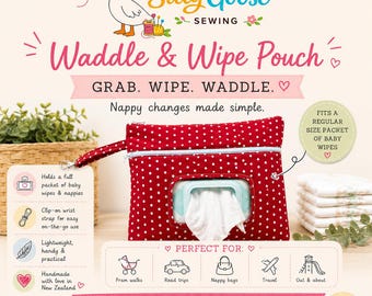 El bolso cambiador portátil Waddle and Wipe