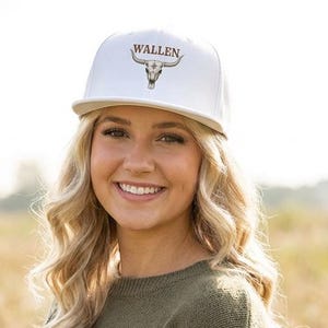 Longhorn Skull Wallen Hat | Snapback Cap, Western Cowboy Logo
