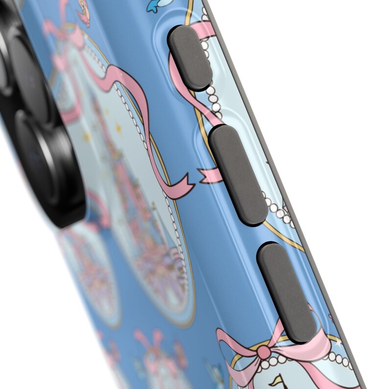 Coquette Pink Bow Castle Mag Safe Phone Case | Magnetic Impact-Resistant Case image 6