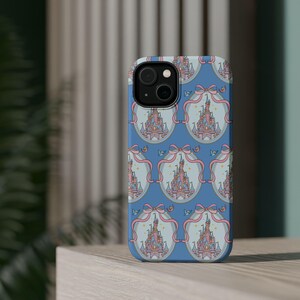 Coquette Pink Bow Castle Mag Safe Phone Case | Magnetic Impact-Resistant Case image 10