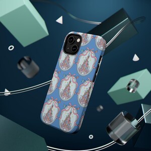 Coquette Pink Bow Castle Mag Safe Phone Case | Magnetic Impact-Resistant Case image 9