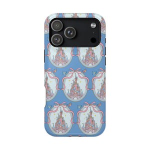 Coquette Pink Bow Castle Mag Safe Phone Case | Magnetic Impact-Resistant Case image 2