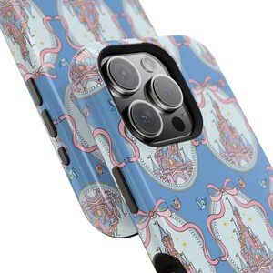 Coquette Pink Bow Castle Mag Safe Phone Case | Magnetic Impact-Resistant Case image 4