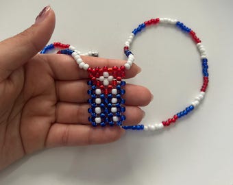 Handmade Cuban Flag Necklace