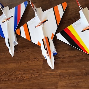 Plantilla de espuma de 5 mm (PDF y SVG) para avión de espuma RC Mirage Delta Wing