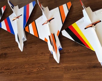 RC Foam Plane – Mirage Delta Wing 32" | 5mm Foam Template (PDF & SVG)