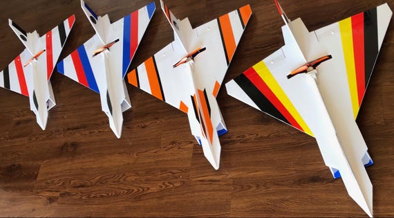 RC Foam Plane – Mirage Delta Wing 32" | 5mm Foam Template (PDF & SVG)