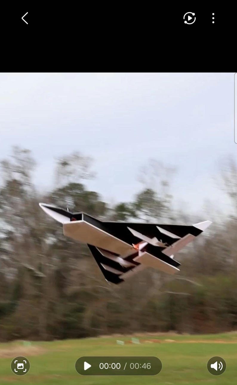 Avion radiocommandé en mousse – Mirage Delta Wing 32 po. | Modèle en mousse 5 mm (PDF et SVG) image 2
