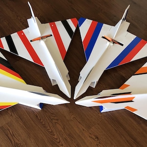 Avion radiocommandé en mousse – Mirage Delta Wing 32 po. | Modèle en mousse 5 mm (PDF et SVG) image 4