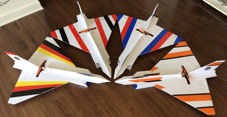 Avion radiocommandé en mousse – Mirage Delta Wing 32 po. | Modèle en mousse 5 mm (PDF et SVG) image 4