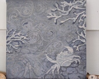 Moonlit Crab print on canvas