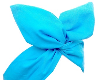 Pin-up Aqua Blue Draht Stirnband Haare wickeln