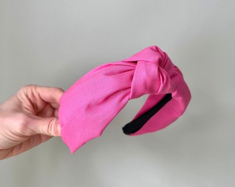 Pink knotted headband