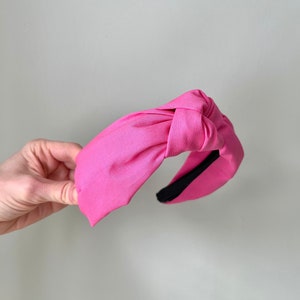 Pink knotted headband