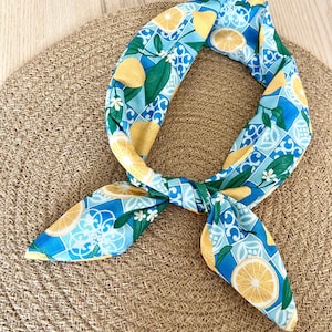 Lemon print wired headband | Summer Hair Accessories