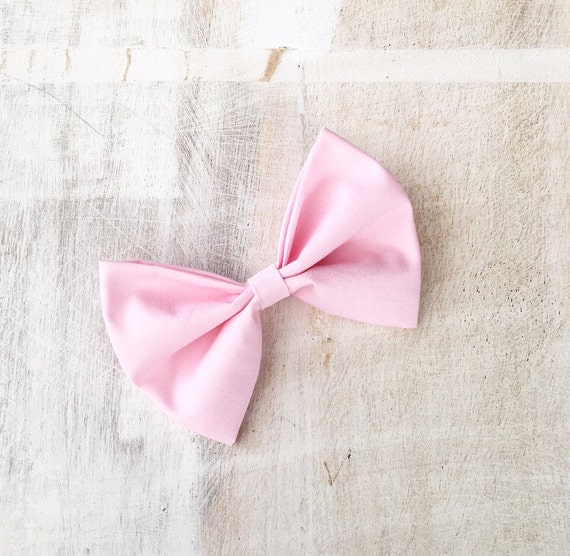 Pastel Pink Pin Up Hair Bow Kawaii Etsy