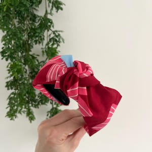 Pink and Red Bright Knot Headband
