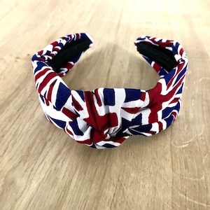 Union Jack Knotted Headband | Patriotic | Flag
