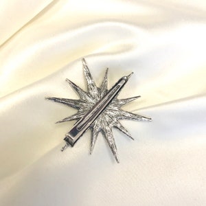Celestial Star Encrusted Sparkle Hair Clip Bridal Bridesmaid Gift image 3