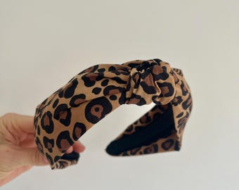 Leopard Print Knot Headband | Animal Print