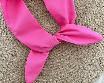 Candy Pink Wired Headband - Hair Wrap