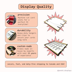 Custom Trading Card Display Frame | UV Protective Acrylic Available | Pokémon, Yu-Gi-Oh!, Magic The Gathering, Sports Cards afbeelding 4