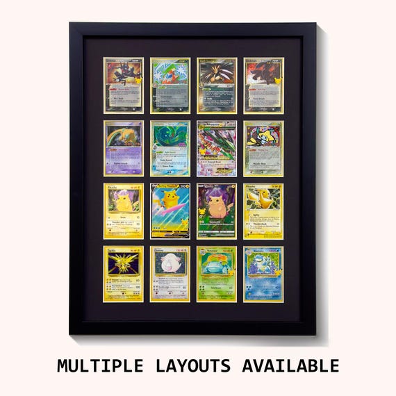 Custom Trading Card Display Frame | UV Protective Acrylic Available | Pokémon, Yu-Gi-Oh!, Magic The Gathering, Sports Cards