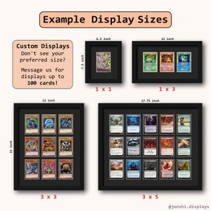 Custom Trading Card Display Frame | UV Protective Acrylic Available | Pokémon, Yu-Gi-Oh!, Magic The Gathering, Sports Cards afbeelding 2