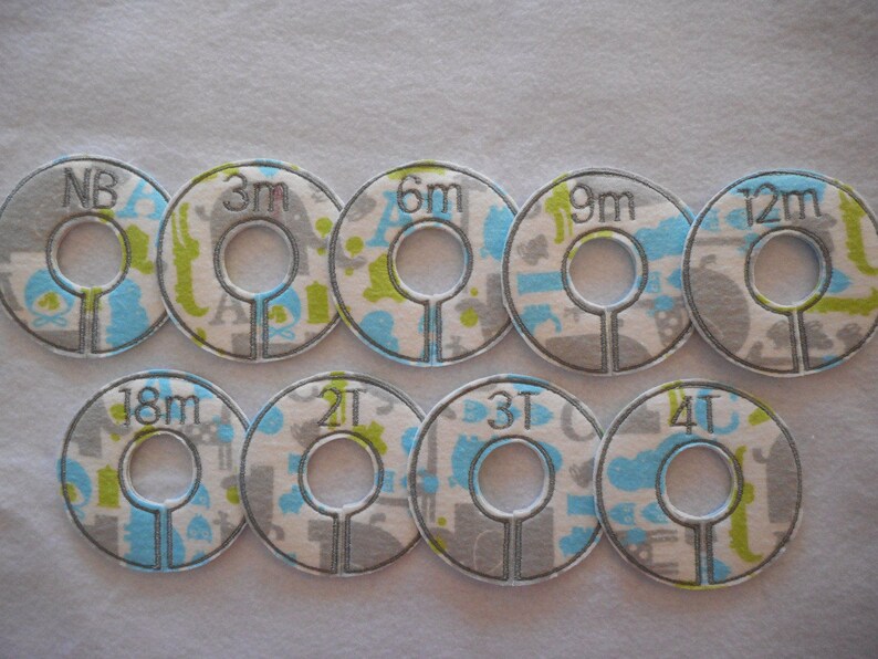 zoo animals closet divider set