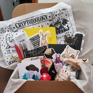 Cryptid Reader Box | Cozy Bookish Gift Box | Fantasy Reader Gift | Folklore Inspired Book Box | Whimsical Reading Accessories image 9