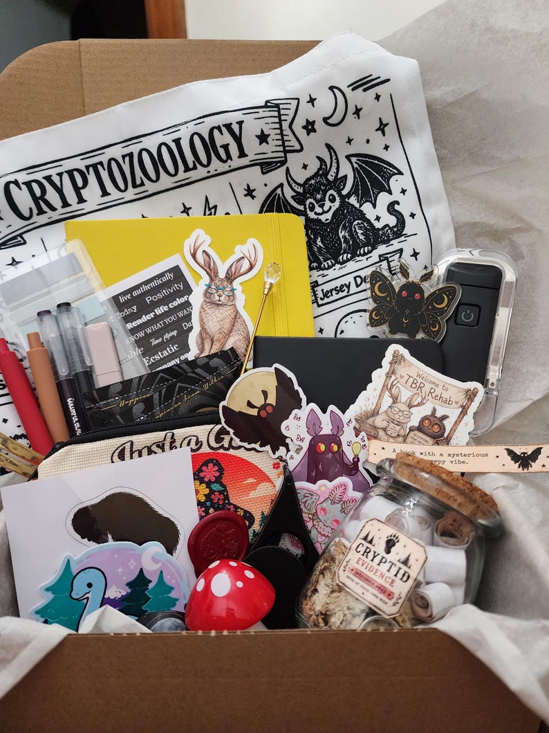 Cryptid Reader Box | Cozy Bookish Gift Box | Fantasy Reader Gift | Folklore Inspired Book Box | Whimsical Reading Accessories image 10