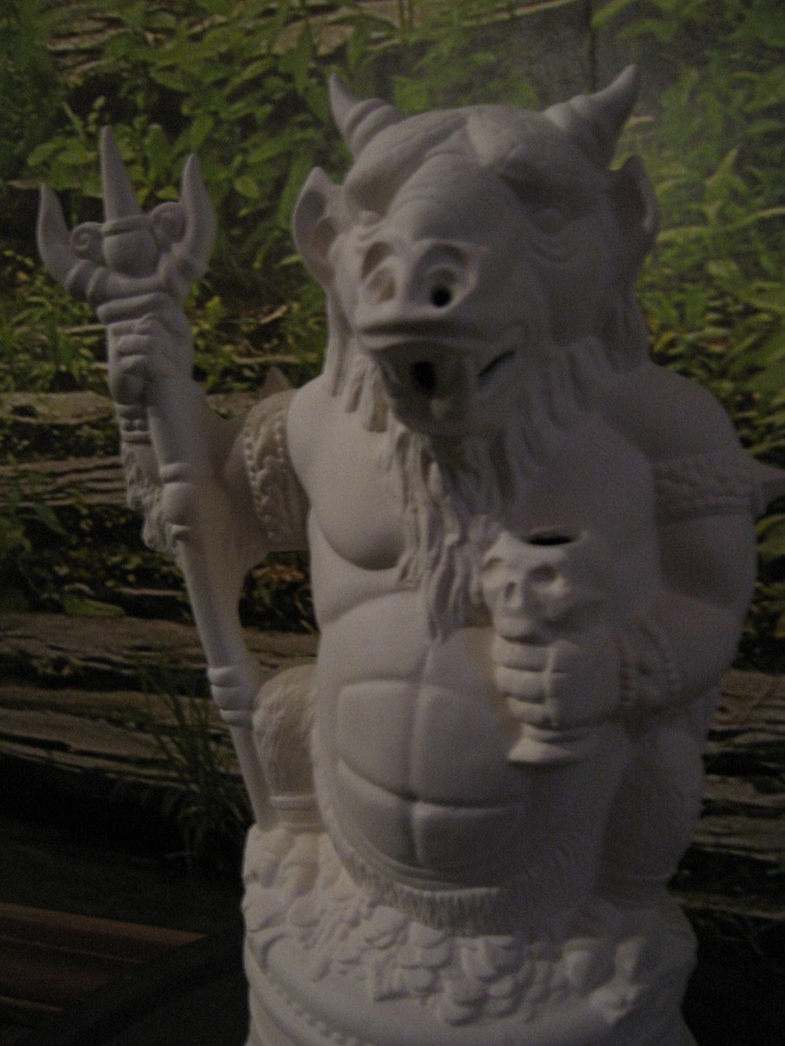 Ceramic Bisque You Paint, Rare, Awesome, Gargoyle smoker, Demon incense