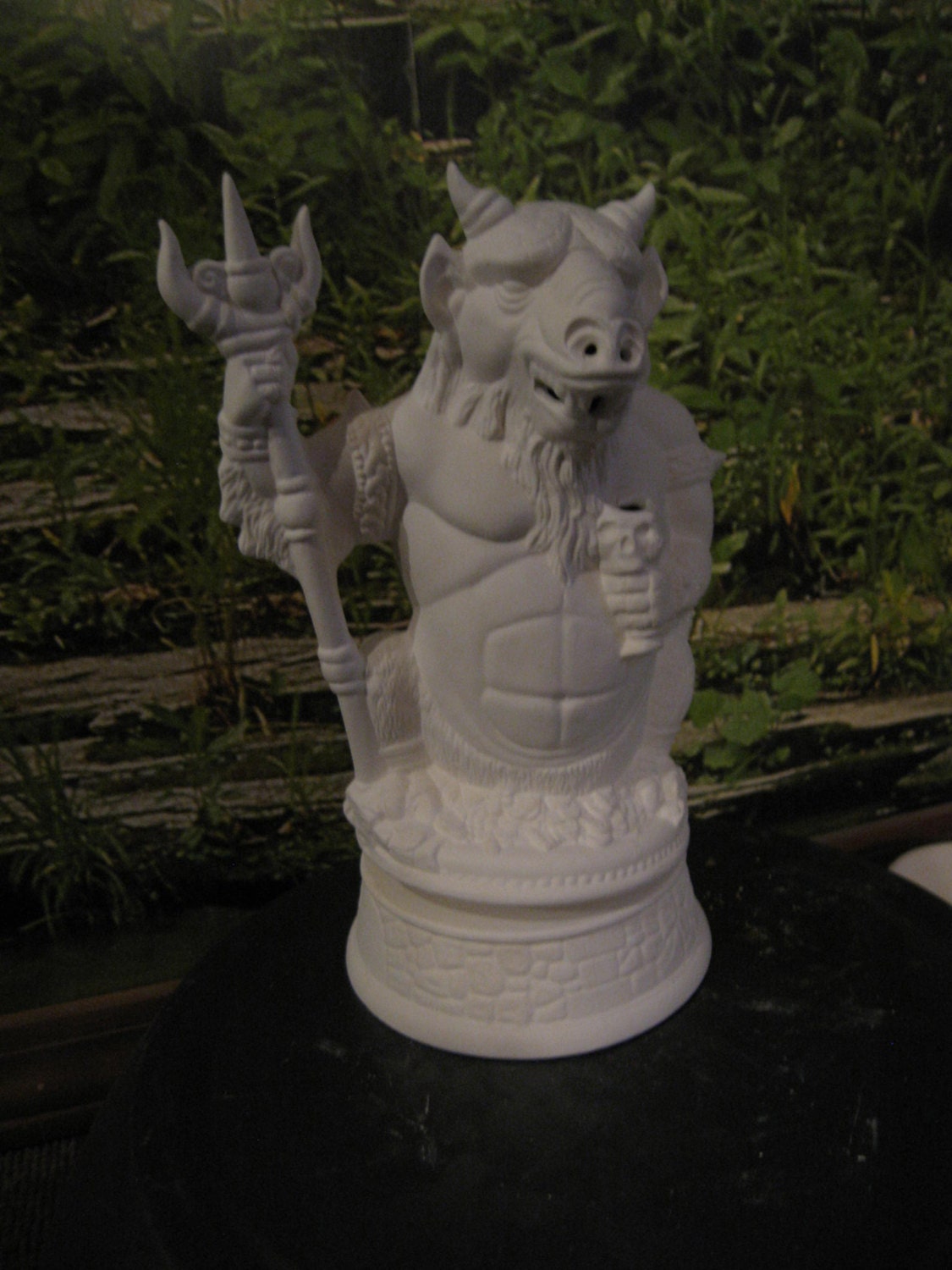 Ceramic Bisque You Paint, Rare, Awesome, Gargoyle smoker, Demon incense