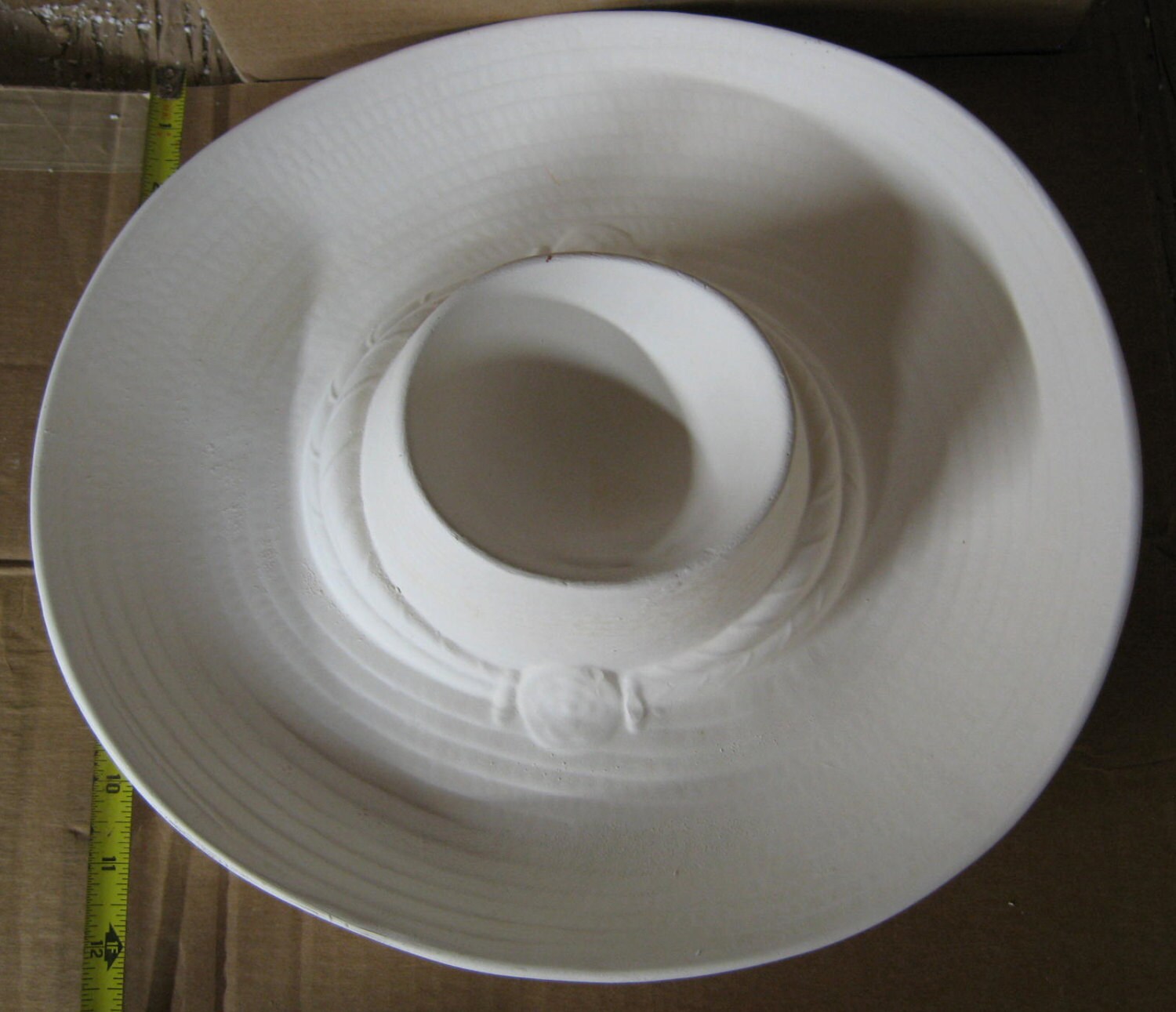 Ceramic Bisque You Paint, Delightful, Sombrero Hat, Chip and Dip, Hat