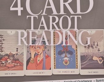 Lectura de tarot de 4 cartas