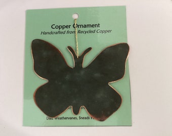 Butterfly Ornament - Handcrafted out of Recycled Copper