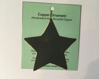 Star Ornament - Handcrafted out of Recycled Copper