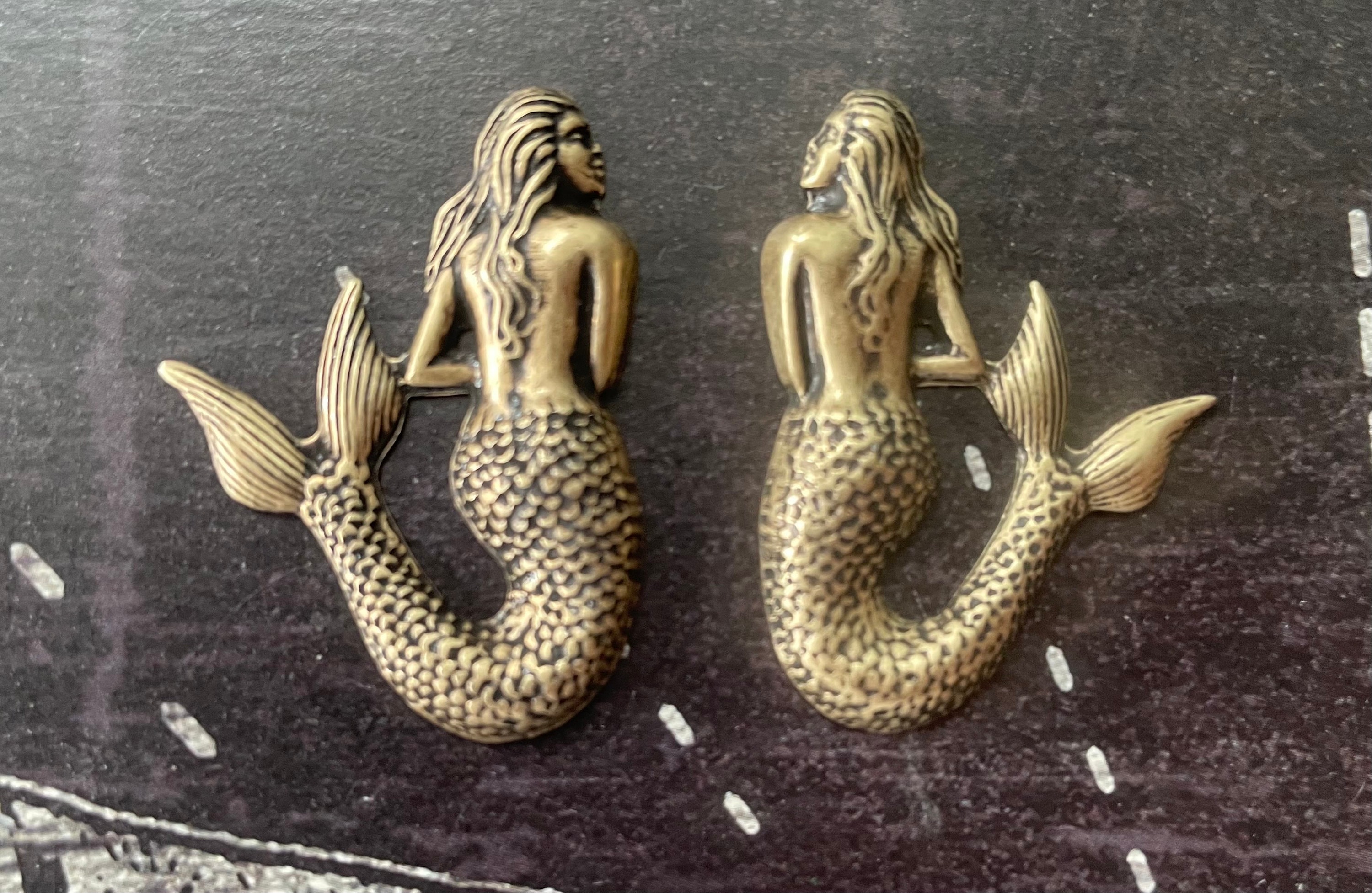 Vintage Brass Seashell Dish w/ Mermaid 5 x 7 – Warehouse 55 Aurora
