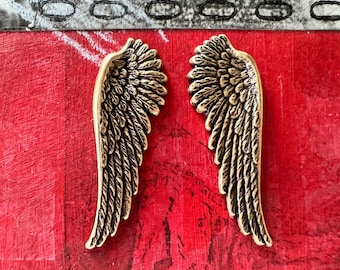 Left and Right Brass Angel Wings, Brass Ox, ONE SET