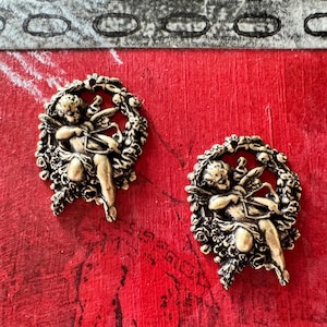 Cupid with Arrow Brass Charms, Brass Ox, TWO