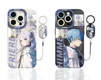 Frieren Beyond Journey's End Anime Case | Kawaii Manga Phone Cover for iPhone (With Optional Lanyard)